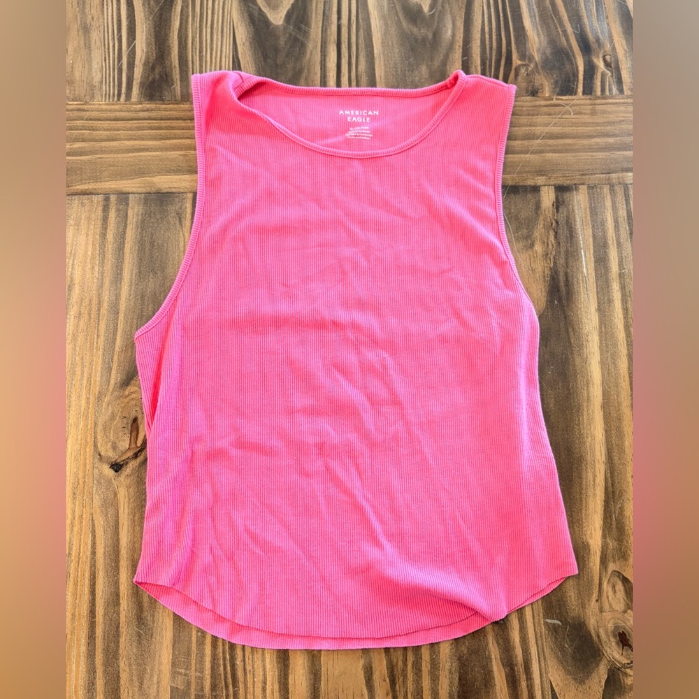 American Eagle Outfitters Vibrant Pink Tank Top